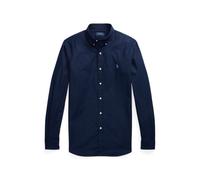 Camisa ajustada Chino logotipo bordado Hombre Talla L. Color Azul