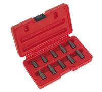 Multi-Chaveta Juego de Extractores de Tornillos 10pc AK8181 Sealey Nuevo