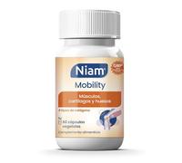 Multi Colágeno para Articulaciones con Ácido Hialurónico, Extracto de Bambú, Zinc y Vitamina C | Dolor articular, Huesos y Músculos | 60 Cápsulas | Niam Mobility