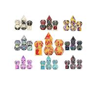 Multi Color Edge Metal Dice Set Role Playing Dragons Magic Dice Bar Party Table Game Hobbies Gift 7Pcs/Set