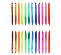 Multi-Color Erasable Gel Pens 12 PCS, 0.7mm Retractable Clicker Erasable Colored Pens, Assorted Color Inks, Make Mistakes Disappear, Ideal for Drawing, Writing & Crossword Puzzles (TWO)