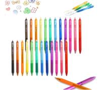 Multi-color Erasable Gel Pens 12 PCS, Erasable Colored Pens, FinePoint 0.7mm, Write, Erase, and Rewrite with Ease, Assorted Color Inks for Note Taking, Planner, Drawing (2Set)