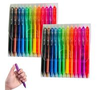 Multi-Color Erasable Gel Pens, Erasable Gel Pens Multicolor, Quick-Drying, Fine Point, Assorted Color Inks for Drawing Writing (COLOUR-2)