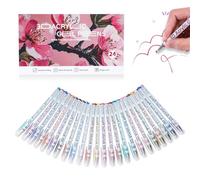 Multi-color Gel Pen Set - Scented Lava Gel Pen Set, 12/24/36/48 Color Pack, 1.0mm Fine Point, Smooth Ink Flow for Coloring, Drawing, Painting, Sketching, Note Taking (24 colors)