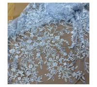 Multi Colored Lace Embroidery Fabric Is An Ideal Material For Making Wedding Dresses, Gowns, And Clothing Accessories(Color1)