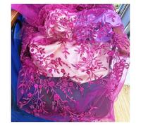 Multi Colored Lace Embroidery Fabric Is An Ideal Material For Making Wedding Dresses, Gowns, And Clothing Accessories(Light Brown)