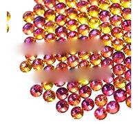 Multi colores SS16 SS20 Tamaños mixtos Diamantes de imitación sin fijación en caliente Cristales con parte posterior plana Strass Glass Glitters Stone para DIY 3D Nail Art Decor-Volcano Red Flare,SS5