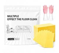 Multi-Effect Floor Clean Tablets, Multi-Surface Floor Cleaning Tablets, Concentrated Cleaner for Hardwood, Tile, Laminate & More, Floor Cleaning Solution (Yellow, 200Pcs)