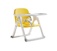 Multi Escena Baby Feeding Asiento Plegable Metal Highchair 4 Altura Adjuntable Bandeja De Alimentos De Doble Cubierta Extrajable Silla En Capas Doble Silla