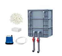 Multi Flow Aquarium Filter, Heavy Cycle Filtration Pump, Compact Fish Tank Cleaner Bio Media, Abs Aquarium Circulation System, Chamber Flow Circulation System, Indoor Outdoor Aquariums Kit for Home