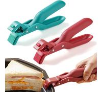 Multi-Function Anti-Scald Bowl Clip - 2026 Upgraded Silicone Hot Plate Grippers for Kitchen, 3-In-1 Hot Plate Gripper for Bowl Cozy Holder, Oven & Microwave Oven (Red+Green)