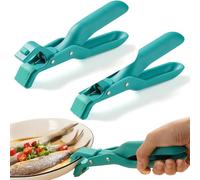 Multi-Function Anti-Scald Bowl Clip - 2026 Upgraded Silicone Hot Plate Grippers for Kitchen, 3-In-1 Hot Plate Gripper for Bowl Cozy Holder, Oven & Microwave Oven (green-2pcs)