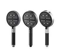 Multi-function Big Panel Pressurized Shower Head With Filter 6 Mode High Pressure Large Flow Rainfall Handheld Showerhead(3 Pcs filters)