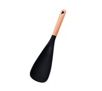 Multi Function Cooking Spoon - Cooking Spoons, Matte Kitchen Silicone Utensil for Cooking Serving Stirring Scooping Scraping Durable Utensils for Non-Stick Cookware (Black,A)