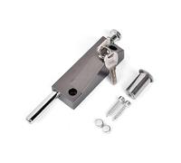 Multi-Function Door Lock, Garage Door Lock, Universal Door Lock, with 2 Keys, Indoor and Outdoor, Black