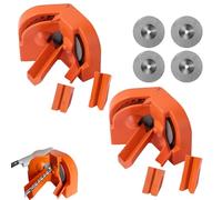 Multi-Function Drill Bit Sharpener for all Bits, Portable Drill Bit Sharpening Jig, Multipurpose Grinding Sharpener with 2 Grinding Wheel, Afilador de Brocas Para Metal (Orange,2)