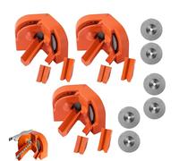 Multi-Function Drill Bit Sharpener for all Bits, Portable Drill Bit Sharpening Jig, Multipurpose Grinding Sharpener with 2 Grinding Wheel, Afilador de Brocas Para Metal (Orange,3)