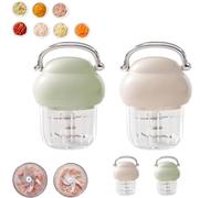 Multi-Function Electric Meat Grinder, 400ML Electric Meat Grinder, Multifunction Food Processor, Used For Dough Stirring, Onion, Meat, Nuts, Fruits, Garlic, Vegetable (2Pcs*Mix)