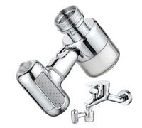 Multi Function Faucet Filter - Universal Rotating Nozzle, Adjustable Water Flow Design | Kitchen Bathroom Sink Water Purifier With Booster Spray For Home, Apartment, Dormitory, Hotel Use