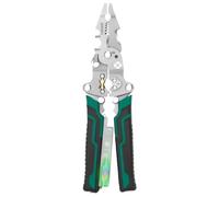 Multi Function Wire Tool - Eight In Stripping Cutting Pulling Device System, AC DC Detection Repair Plier Kit, Cable Assembly Science Project Lighting Installation Equipment | Electrical