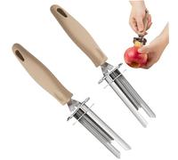 Multi Functional Adjustable Stainless Steel Fruit Corer Remover Cucumber Core Extractor Home Use Jujube Kernel Remover Pear Hole Vegetable Corer Tool (2PCSPCS)