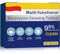 Multi-Functional Bio-Enzyme Cleaning Tablets,Bio-Enzyme Explosive Salt Active Enzyme Laundry Stain Remover Cleaning Agents - Household Cleaning Tablets,Kitchen All-Purpose Cleaning Powder (1Box)