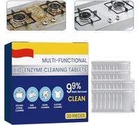 Multi-functional Bio-enzyme Cleaning Tablets,Foam Rust Remover,Water Bottle Cleaning Tablets,Kitchen All-Purpose Cleaning Powder,Household Enzyme Cleaner for Clothes (1 box)