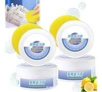 Multi-functional Cleaning and Stain Removal Cream, Cleaning Cream White Shoe Cleaner with Sponge, Multifunctional Stain Removal Shoe Whitener for Trainers Shoes, Clothes, Sofa (2Pcs)