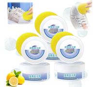 Multi-functional Cleaning and Stain Removal Cream, Cleaning Cream White Shoe Cleaner with Sponge, Multifunctional Stain Removal Shoe Whitener for Trainers Shoes, Clothes, Sofa (3Pcs)