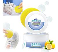 Multi-functional Cleaning and Stain Removal Cream, Cleaning Cream White Shoe Cleaner with Sponge, Multifunctional Stain Removal Shoe Whitener for Trainers Shoes, Clothes, Sofa (1Pcs)