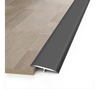 Multi-Functional Gap Covering Joining Strips,Transition Strip Transition Strips for Wooden/Laminate/Tile/Carpet, Scratch-Resistant Seam Binder, No Screws Needed(Dark Gray)