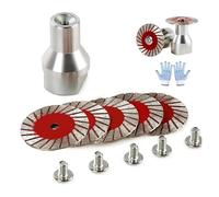 Multi-functional mini diamond saw blades set, professional precision dry and wet cutting discs compatible with angle grinders, ideal for carving and engraving granite, marble, sandstone(5PCS/Set)