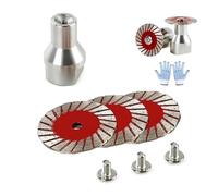 Multi-functional mini diamond saw blades set, professional precision dry and wet cutting discs compatible with angle grinders, ideal for carving and engraving granite, marble, sandstone(3PCS/Set)