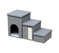 Multi-Functional Pet Stairs, Pet Access Stairs with Storage, Portable Cat Steps For Furniture, Adjustable Height Steps Folding Non-Slip Dog Ramp For Pets, Cats, Dogs, 43/13/33 Cm