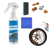 Multi-Functional Quick-Acting Rust Removers Spray, Portable Powerful Iron Powder Remover Spray, 30/100ML Instant Rust Remover for Metal,Car Wheels,Tools,Bikes