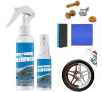 Multi-Functional Quick-Acting Rust Removers Spray, Portable Powerful Iron Powder Remover Spray, 30/100ML Instant Rust Remover for Metal,Car Wheels,Tools,Bikes