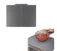 Multi-functional Silicone Drying & Heat-resistant Mat, Silicone Dish Drying Mat, Sloped Draining Mats for kitchen counter, Fast Drainage, Anti-Slip & Easy to Clean (B)