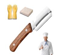 Multi-Functional Vegetable Peeler for Kitchen - Ultra Sharp Stainless Steel Blades with Non-Slip Ergonomic Handles and Bottle Opener, Vegetable Peeler for Easy Potato, Fruit & Veggie Peeling (A)