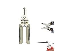Multi-Functional Wire Splitting Pliers Crimper Cable Cutter,Wire Stripper with Non-Slip Comfort Grip Handle,Vise-Grip Tool for Fast Stripping,Shear,Crimping,Winding and Splitting Wires. (Gris)