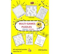 Multi-games Puzzle #2: Word Search, Kakuro, Crosswords, and Coloring Pages to Boost Memory, Focus, and Reduce Stress.