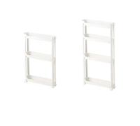 Multi-Layer Behind-The-Door Storage Cabinet Space Saving Trolley Rack For Bathroom & Kitchen Narrow(Four floors)