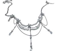 Multi Layered Beads Borlas Tassels Cintura Cinturón De Cadena Para Mujeres Elegante Cuerpo Con Longitud Ajustable Para Fiestas Y Festivales Estilo Coreano Cintura, talla única, como se describe, como