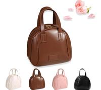 Multi-Layered Shell-Shaped Cosmetic Bag, Shell Shaped Cosmetic Bag, Makeup Bag with Compartments (Brown)