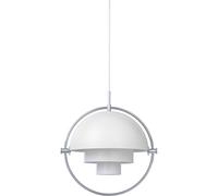 Multi-Lite Lámpara Colgante Cromo Y Blanco