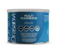 Multi Magnesio en Polvo | Bisglicinato, Citrato, Carbonato | Drasanvi | Citrato, Bisglicinato y Carbonato de Magnesio mas Magnesio Marino, Reduce el Cansancio y la Fatiga | 100 gr