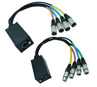 Multi Networks Receiver Cable Extender For Stage Use 4 Channel 3Pin XLR Female Connector Easy To Install Multi Networks Receiver Extender