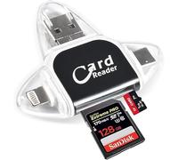 Multi-Port 4 in 1 Universal SD TF Kartenleser,Micro SD Card Reader,Multifunctional Card Reader, USB C SD TF Memory Card Reader, para MacBook, Windows, Android, Tabletas
