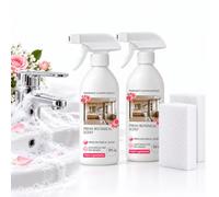 Multi-Purpose Bathroom Cleaner Spray, Foam Fragrance Bubbles (2pcs) | Foaming Bathroom Cleaning | Helps Remove Soap Scum & Limescale | Fresh Scent | For Compatible Tub, Shower & Toilet Surfaces