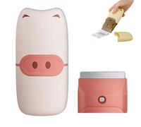 Multi-Purpose Cleaning Scraper, Cute Sticker Remover Scraper Tool, for Cleaning, for Decals, Stickers, Labels, Caulk, Adhesive, Floor, Paint Removal (Pink)
