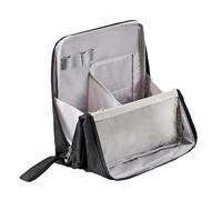 Multi-Purpose Doresty Makeup Bag, Doresty Standing Makeup Bag with Compartments - Portable, Large Capacity (Black)